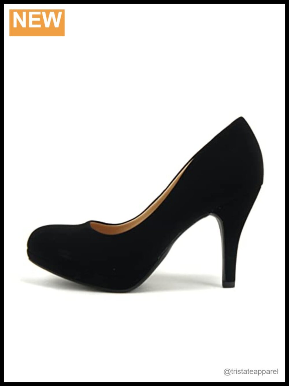 Classic Round Toe Platform Dress Pump Cushioned Sole Pull-On